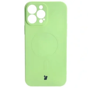 Hurtownia GSM - Etui silikonové s magnetickým kroužkem Bizon Case Silicone Magnetic pro Apple iPhone 13 Pro Max jasně zelené - BIZ3388 - {ean13} - Hurt