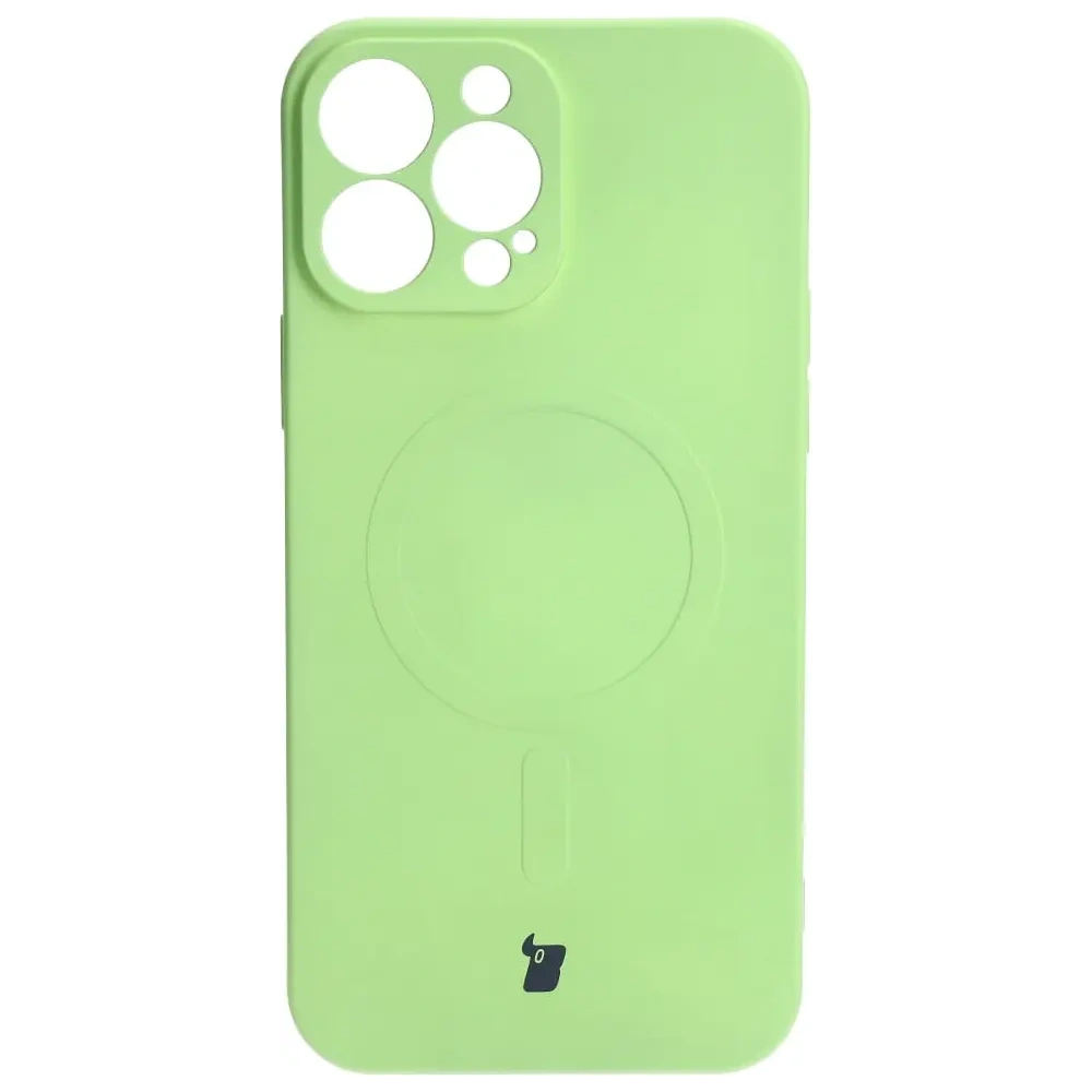 Hurtownia GSM - Bizon Case Silicone Magnetic Apple iPhone 13 Pro Max verde deschis - BIZ3388 - {ean13} - Hurt