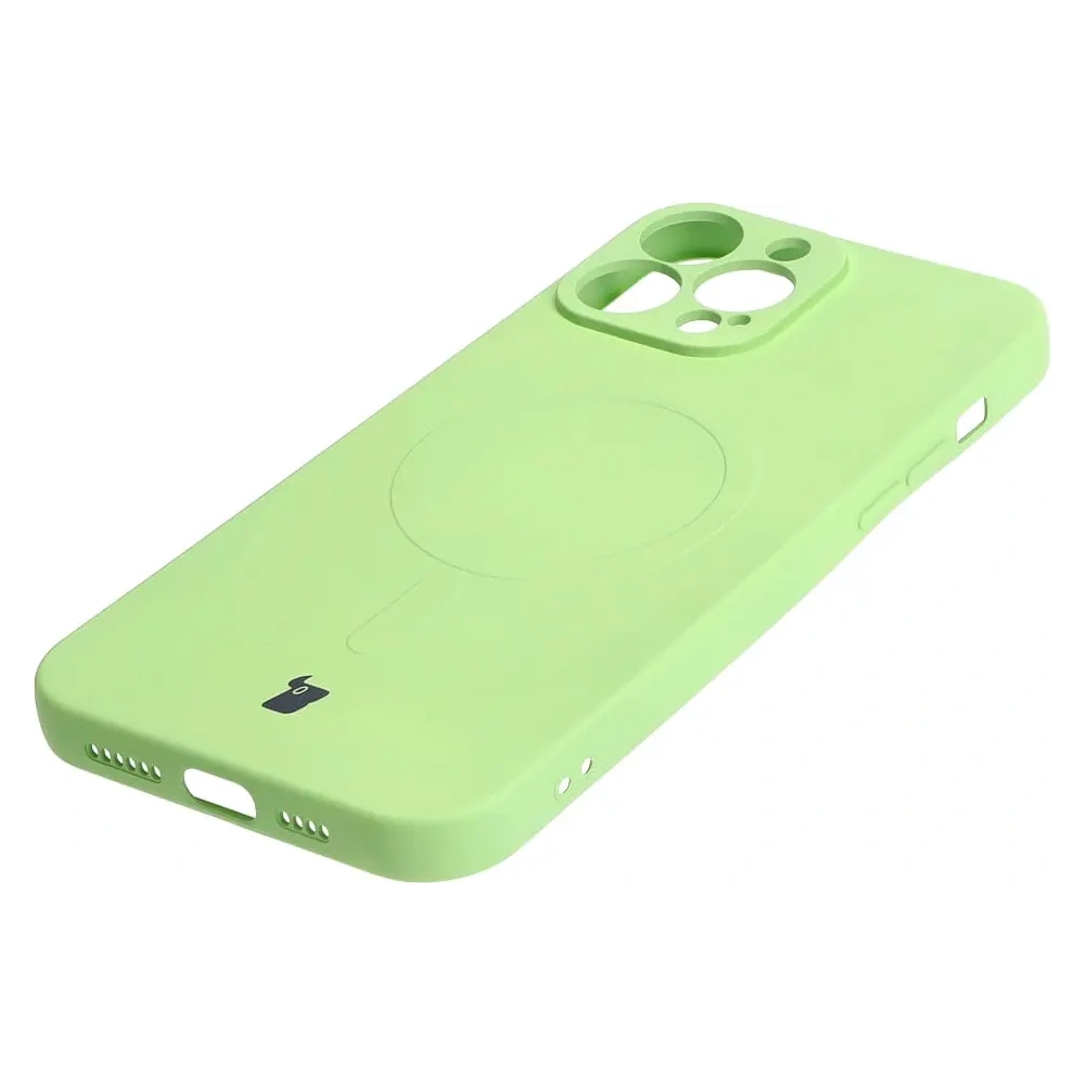 Hurtownia GSM - Bizon Case Silicone Magnetic Apple iPhone 13 Pro Max verde deschis - BIZ3388 - {ean13} - Hurt