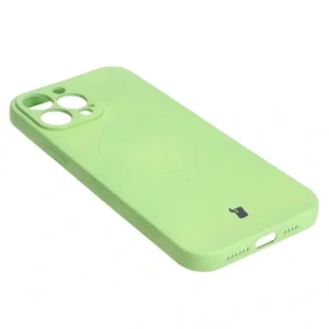 Hurtownia GSM - Etui silikonové s magnetickým kroužkem Bizon Case Silicone Magnetic pro Apple iPhone 13 Pro Max jasně zelené - BIZ3388 - {ean13} - Hurt