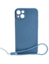 Etui silikonowe z pierścieniem magnetycznym Bizon Case Silicone Magnetic do Apple iPhone 14 Plus granatowe