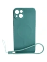 Hurtownia GSM - Etui silikonowe z pierścieniem magnetycznym Bizon Case Silicone Magnetic do Apple iPhone 14 Plus ciemnozielone - BIZ3392 - {ean13} - Hurt