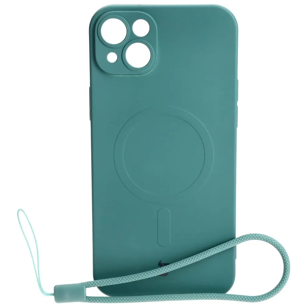 Hurtownia GSM - Etui silikonowe z pierścieniem magnetycznym Bizon Case Silicone Magnetic do Apple iPhone 14 Plus ciemnozielone - BIZ3392 - {ean13} - Hurt