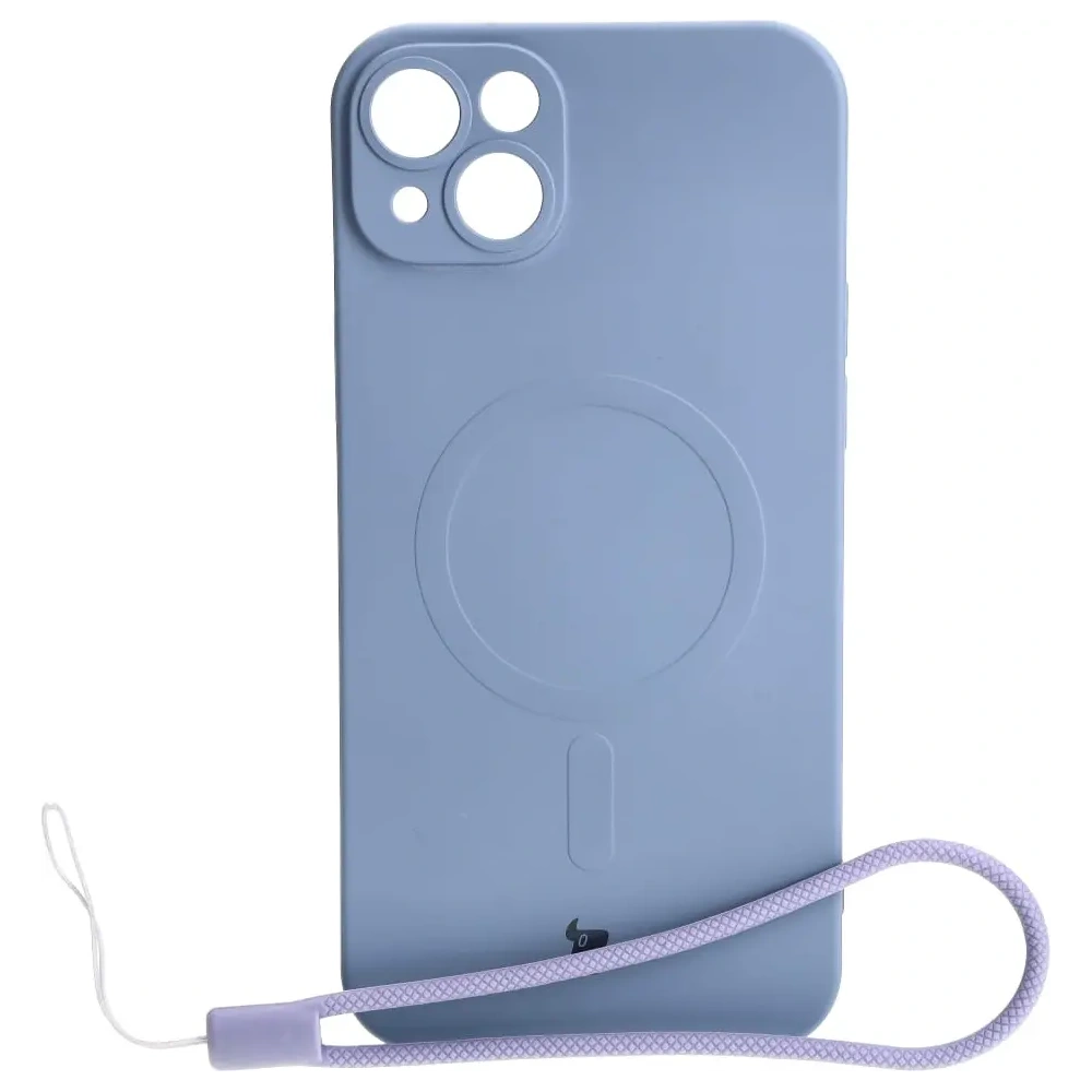 Hurtownia GSM - Etui silikonowe z pierścieniem magnetycznym Bizon Case Silicone Magnetic do Apple iPhone 14 Plus szare - BIZ3393 - {ean13} - Hurt