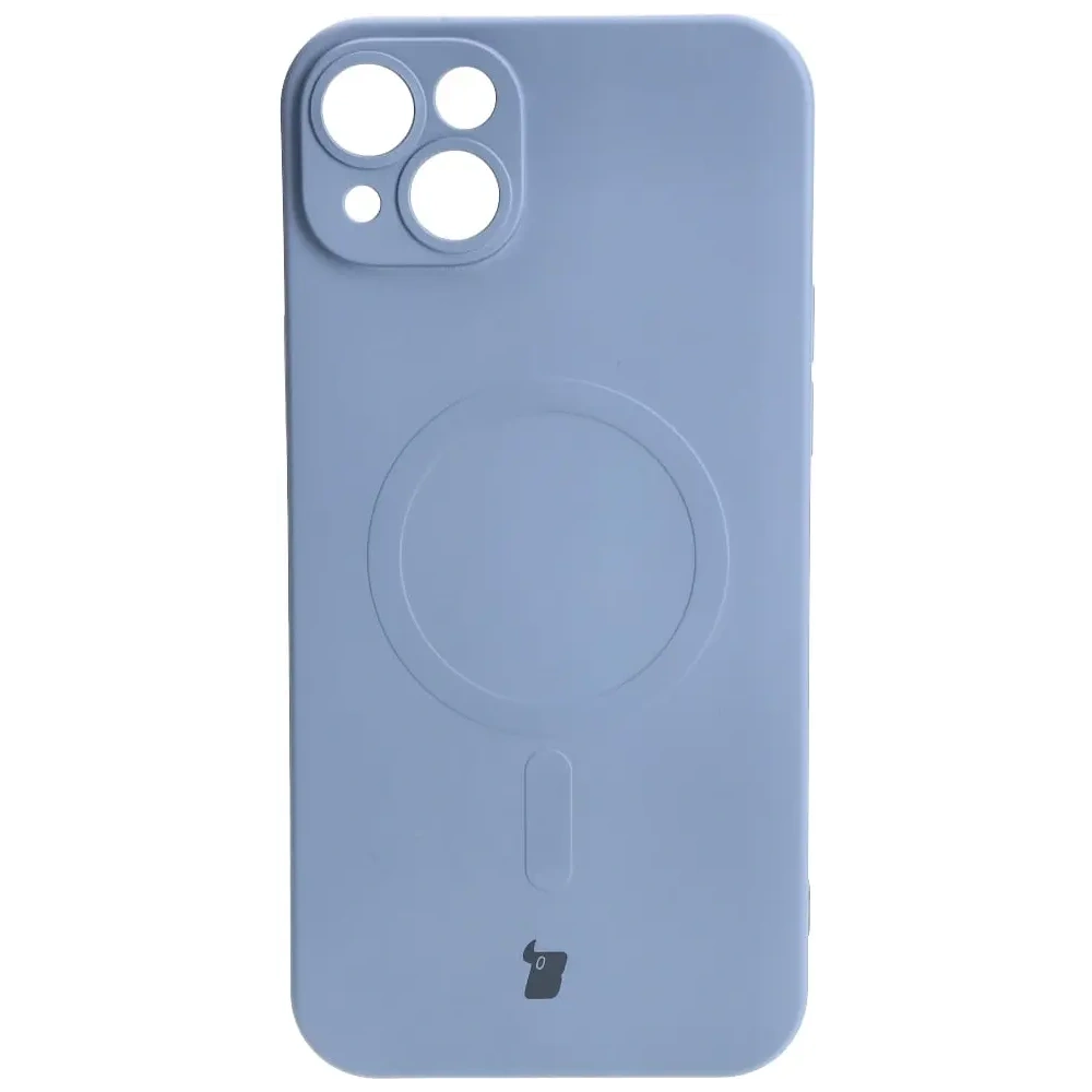 Hurtownia GSM - Etui silikonowe z pierścieniem magnetycznym Bizon Case Silicone Magnetic do Apple iPhone 14 Plus szare - BIZ3393 - {ean13} - Hurt