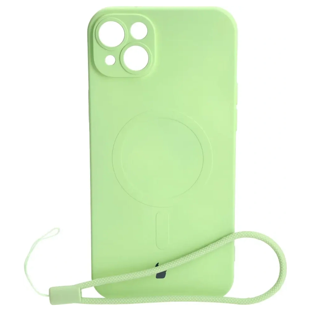 Hurtownia GSM - Etui silikonové s magnetickým kroužkem Bizon Case Silicone Magnetic pro Apple iPhone 14 Plus jasně zelené - BIZ3394 - {ean13} - Hurt