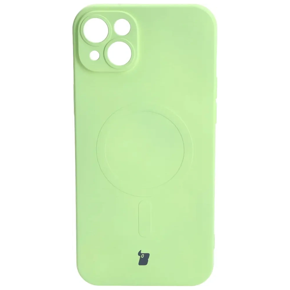 Hurtownia GSM - Etui silikonové s magnetickým kroužkem Bizon Case Silicone Magnetic pro Apple iPhone 14 Plus jasně zelené - BIZ3394 - {ean13} - Hurt