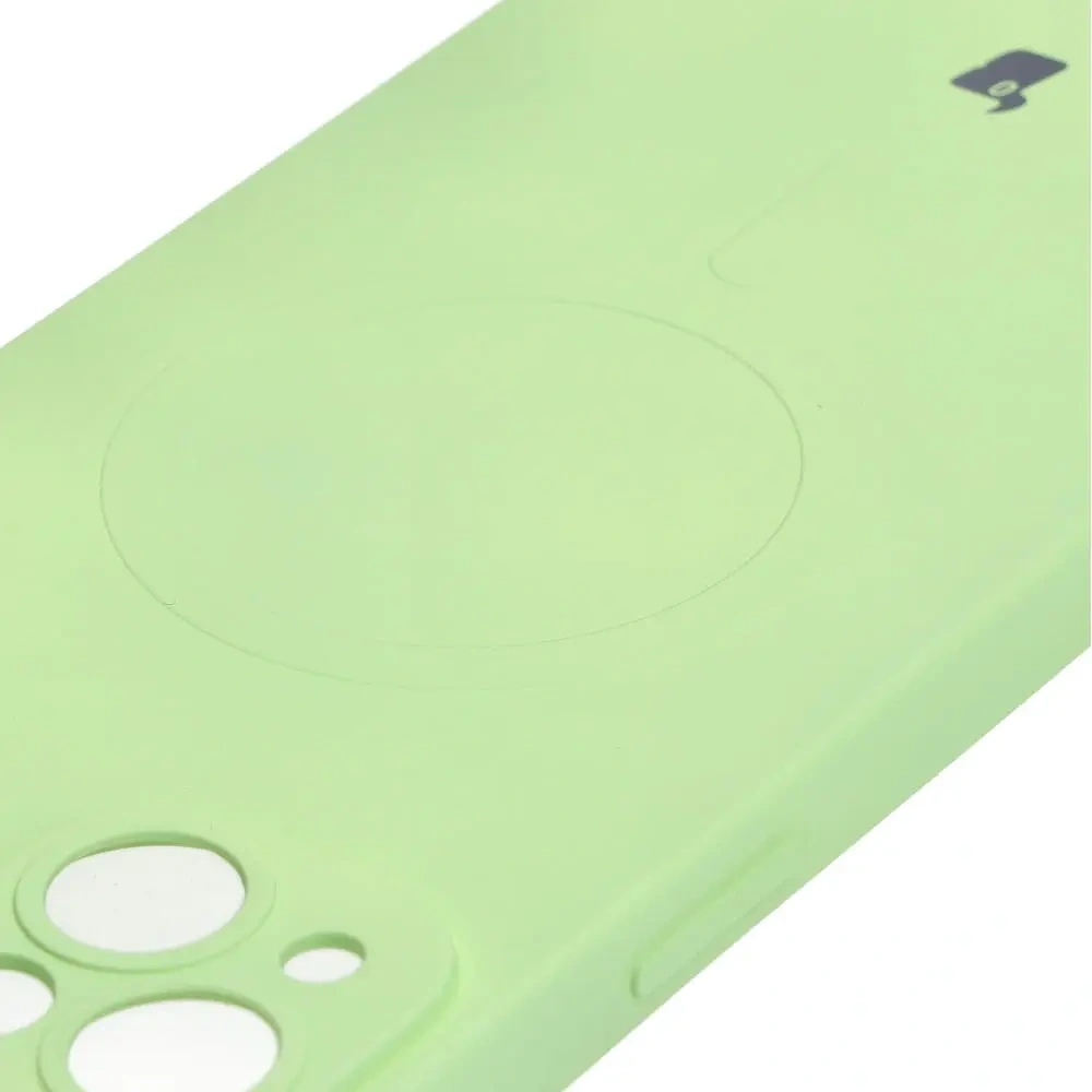 Hurtownia GSM - Etui silikonové s magnetickým kroužkem Bizon Case Silicone Magnetic pro Apple iPhone 14 Plus jasně zelené - BIZ3394 - {ean13} - Hurt