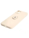 Wholesale Bizon Case Silicone Ring Sq Apple iPhone 15 Plus beige - BIZ3397 - {ean13} - Hurt