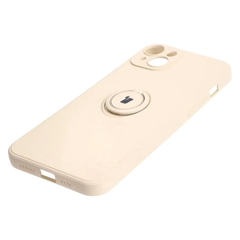 Hurtownia GSM - Bizon Case inel de silicon Sq Apple iPhone 15 Plus bej - BIZ3397 - {ean13} - Hurt