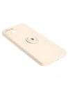 Wholesale Bizon Case Silicone Ring Sq Apple iPhone 15 Plus beige - BIZ3397 - {ean13} - Hurt
