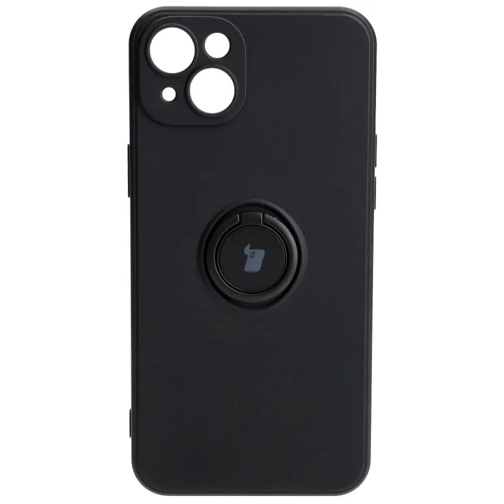 Wholesale Bizon Case Silicone Ring Sq Apple iPhone 15 Plus black - BIZ3398 - {ean13} - Hurt