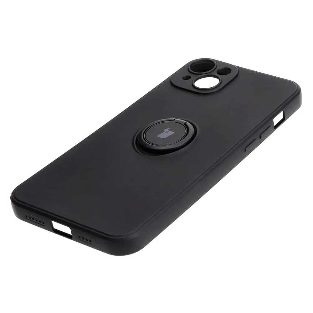 Wholesale Bizon Case Silicone Ring Sq Apple iPhone 15 Plus black - BIZ3398 - {ean13} - Hurt
