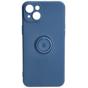 Hurtownia GSM - Bizon Case Ring din Silicon Sq Apple iPhone 15 Plus albastru marin - BIZ3399 - {ean13} - Hurt