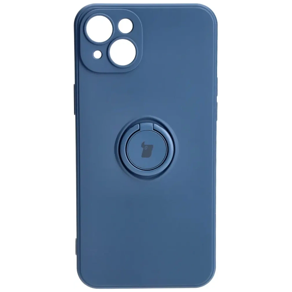 Wholesale Bizon Case Silicone Ring Sq Apple iPhone 15 Plus navy blue - BIZ3399 - {ean13} - Hurt
