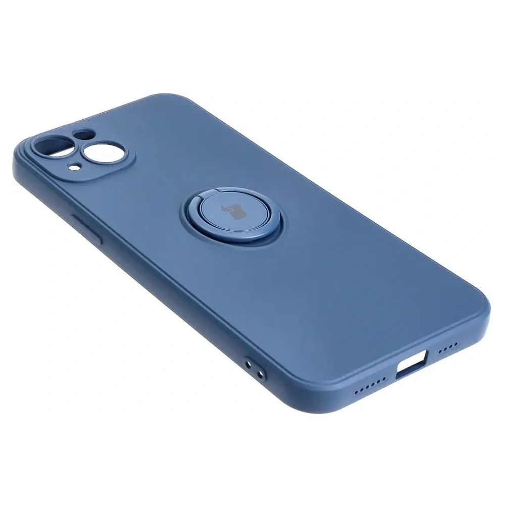 Wholesale Bizon Case Silicone Ring Sq Apple iPhone 15 Plus navy blue - BIZ3399 - {ean13} - Hurt