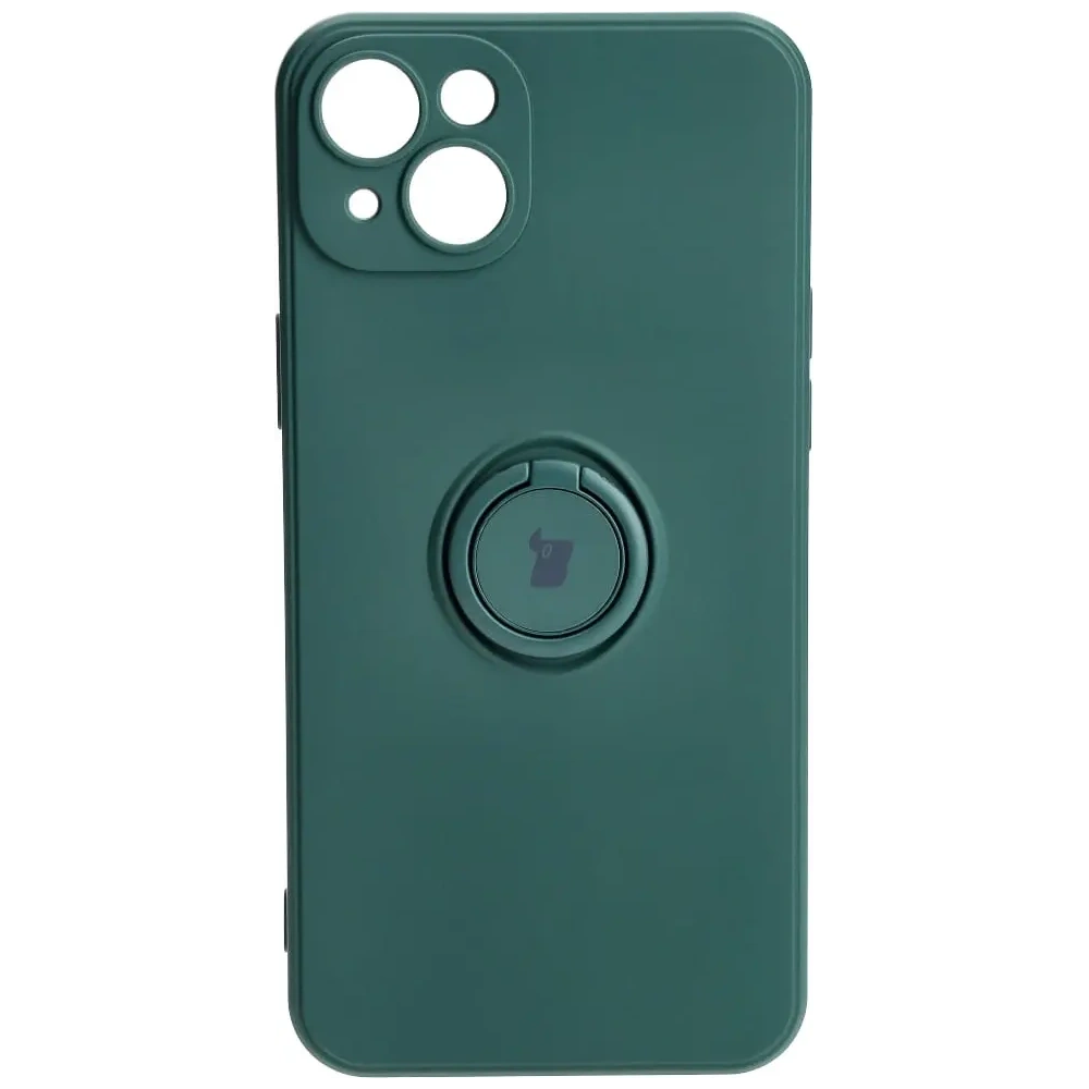 Hurtownia GSM - Bizon Case Inel din Silicon Sq Apple iPhone 15 Plus verde închis - BIZ3400 - {ean13} - Hurt