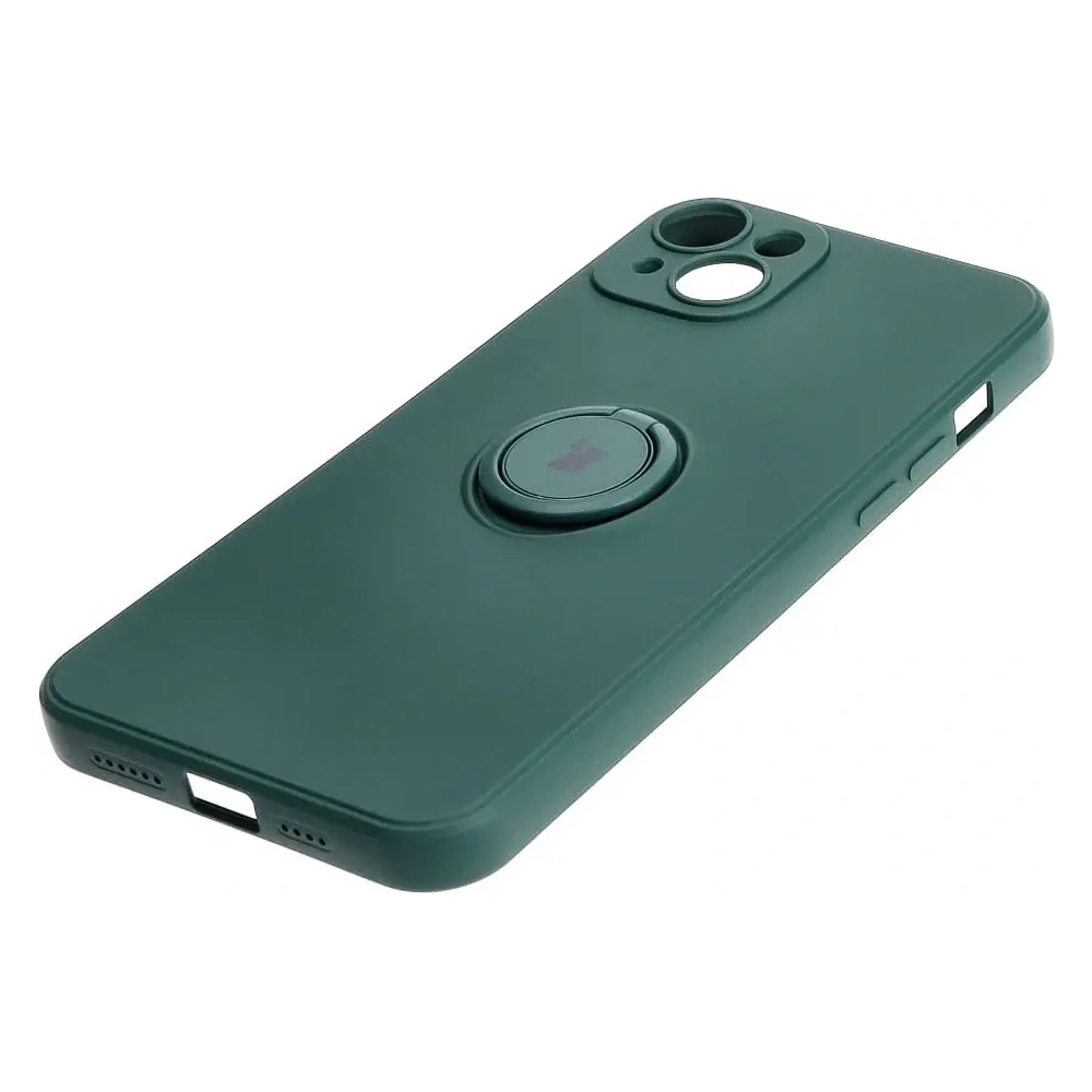 Bizon Case Silikonring Sq Apple iPhone 15 Plus dunkelgrün