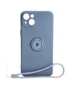 Hurtownia GSM - Bizon Case Silicone Ring Sq Apple iPhone 15 Plus gri - BIZ3401 - {ean13} - Hurt