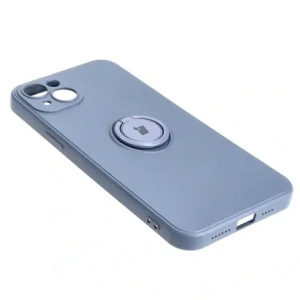 Hurtownia GSM - Bizon Case Silicone Ring Sq Apple iPhone 15 Plus gri - BIZ3401 - {ean13} - Hurt