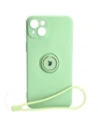 Hurtownia GSM - Bizon Case Silicone Ring Sq Apple iPhone 15 Plus verde deschis - BIZ3403 - {ean13} - Hurt