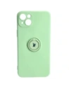 Hurtownia GSM - Bizon Case Silicone Ring Sq Apple iPhone 15 Plus verde deschis - BIZ3403 - {ean13} - Hurt
