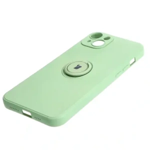 Hurtownia GSM - Bizon Case Silicone Ring Sq Apple iPhone 15 Plus verde deschis - BIZ3403 - {ean13} - Hurt