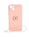 Bizon Case Silikonring Sq Apple iPhone 15 Plus hellrosa