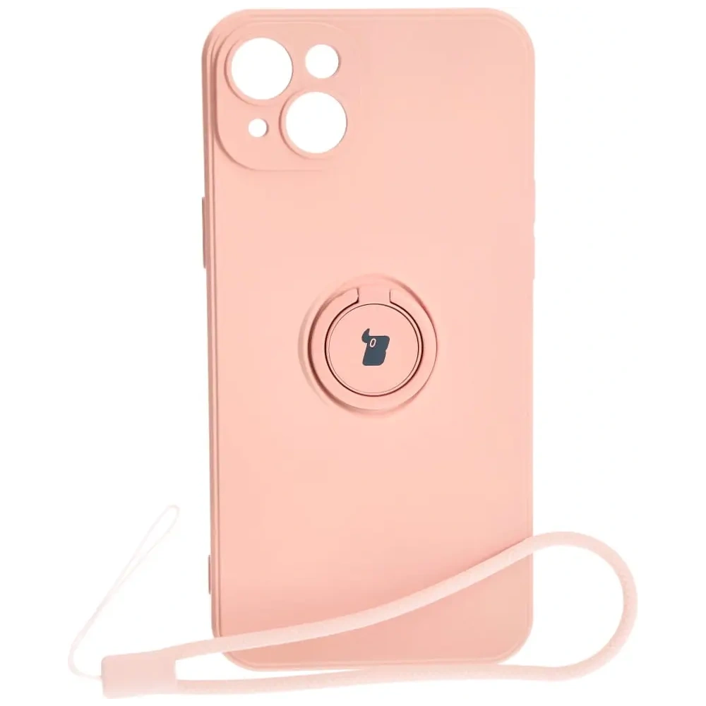 Hurtownia GSM - Bizon Case Silikonring Sq Apple iPhone 15 Plus hellrosa - BIZ3404 - {ean13} - Hurt