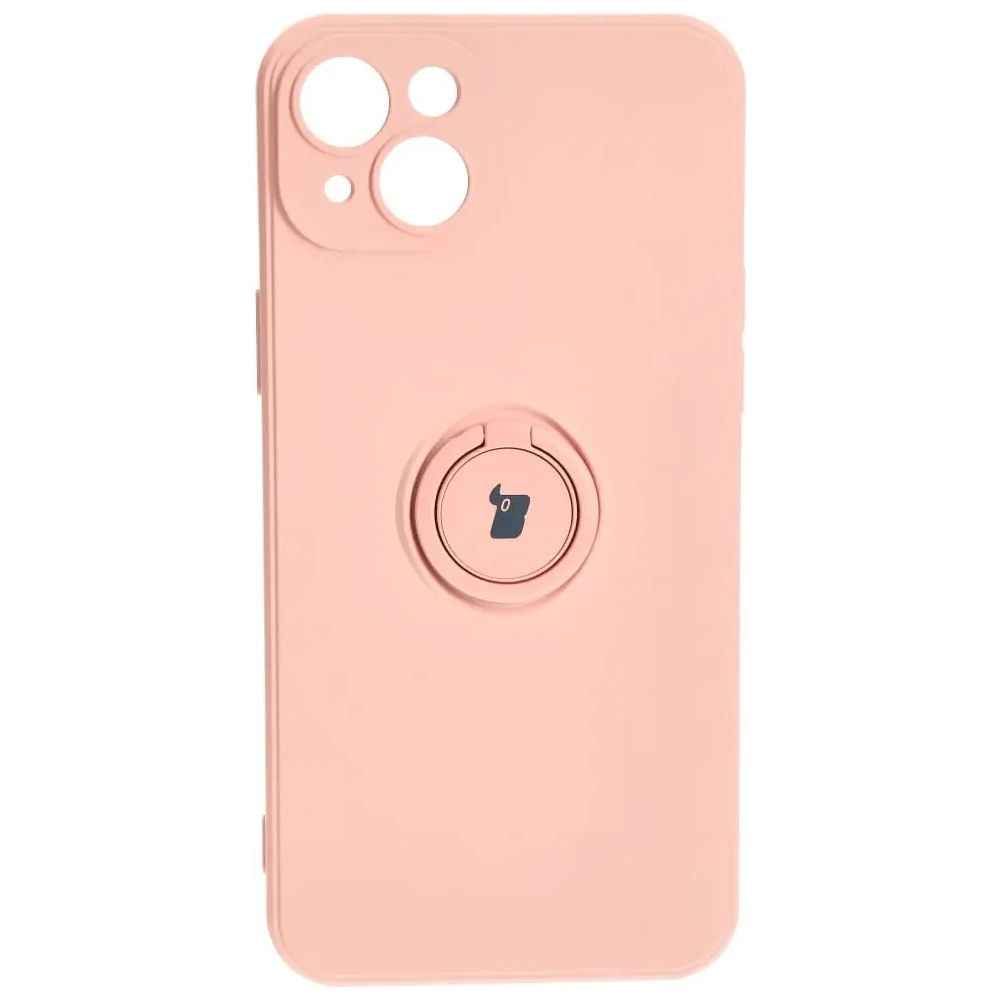 Hurtownia GSM - Bizon Case Silicone Gyűrű Sq Apple iPhone 15 Plus világos rózsaszín - BIZ3404 - {ean13} - Hurt