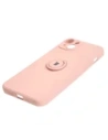 Hurtownia GSM - Bizon Case Silicone Ring Sq Apple iPhone 15 Plus roz deschis - BIZ3404 - {ean13} - Hurt