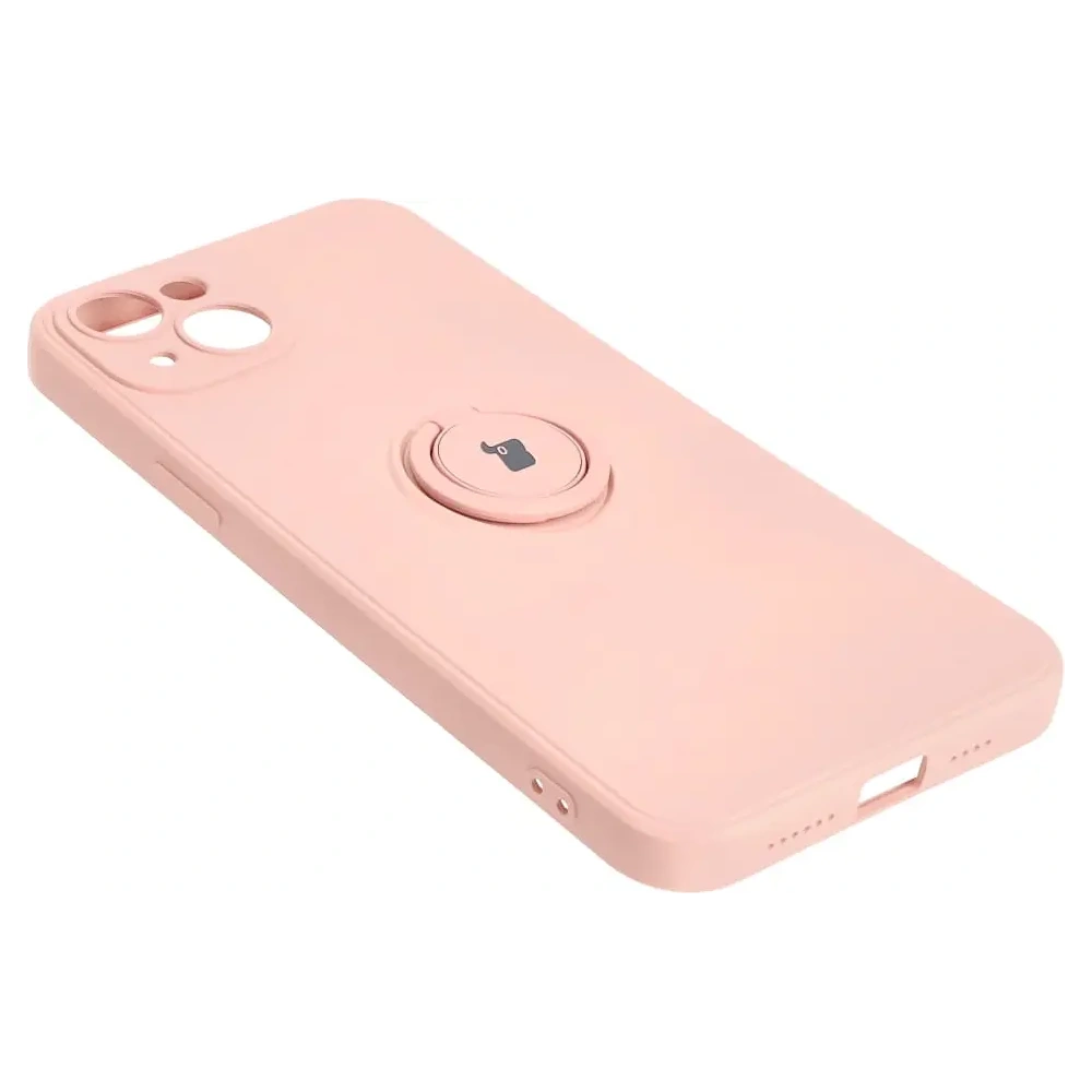 Hurtownia GSM - Bizon Case Silicone Gyűrű Sq Apple iPhone 15 Plus világos rózsaszín - BIZ3404 - {ean13} - Hurt