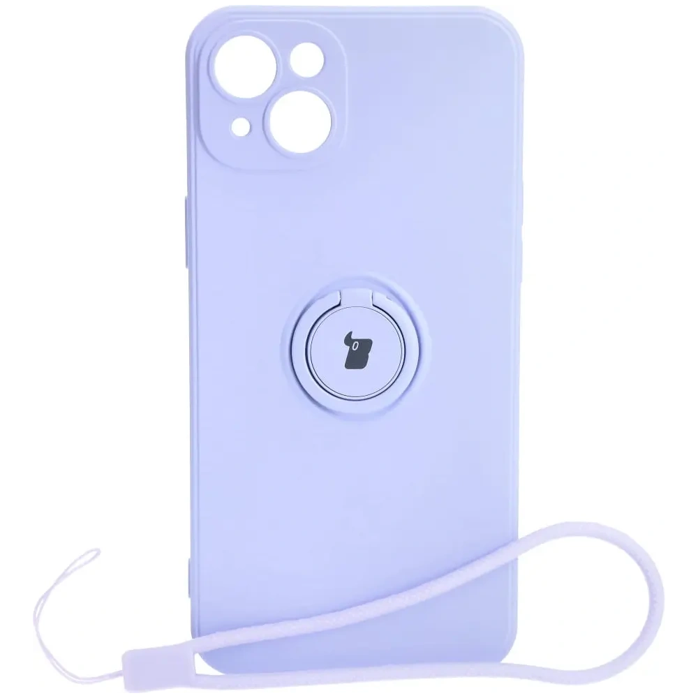 Hurtownia GSM - Bizon Case Silicone Ring Sq Apple iPhone 15 Plus violet deschis - BIZ3405 - {ean13} - Hurt
