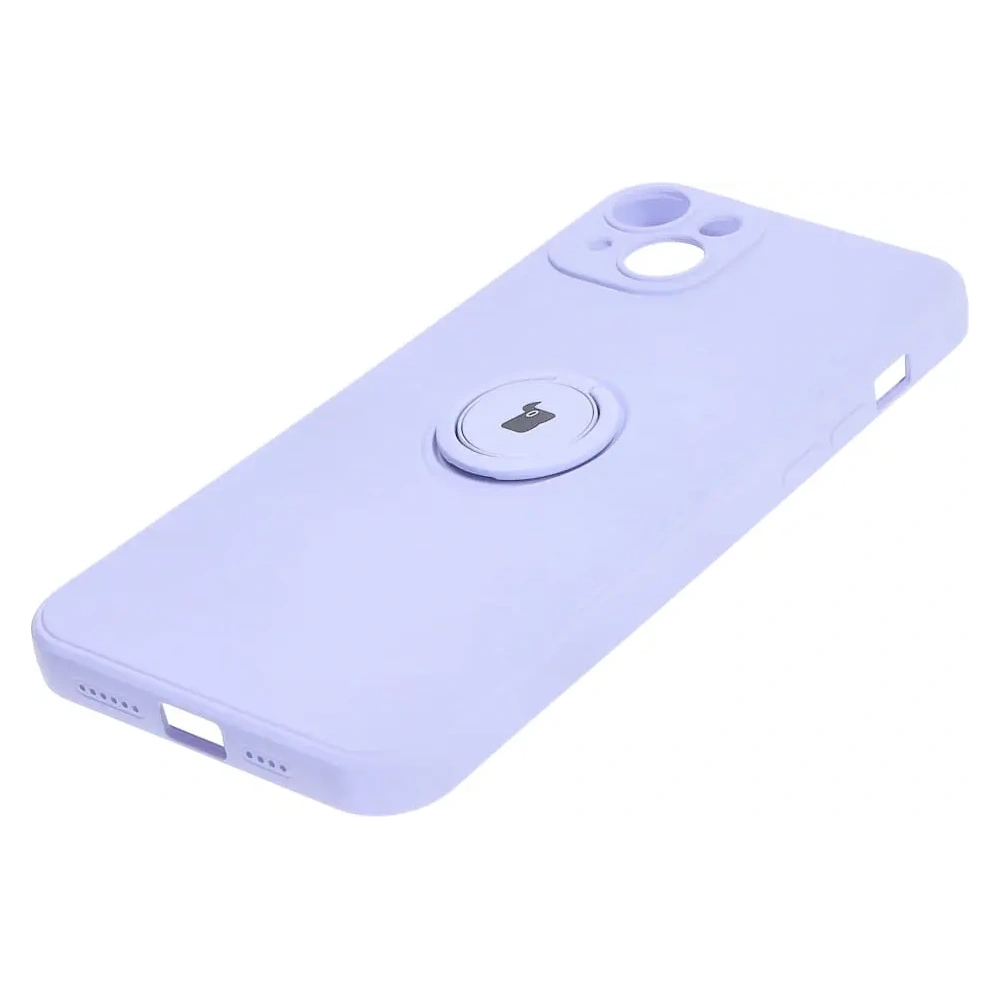 Hurtownia GSM - Bizon Case Silicone Ring Sq Apple iPhone 15 Plus violet deschis - BIZ3405 - {ean13} - Hurt