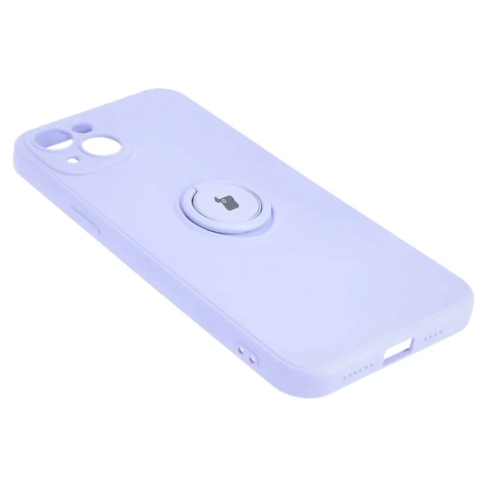 Hurtownia GSM - Bizon Case Silicone Ring Sq Apple iPhone 15 Plus violet deschis - BIZ3405 - {ean13} - Hurt