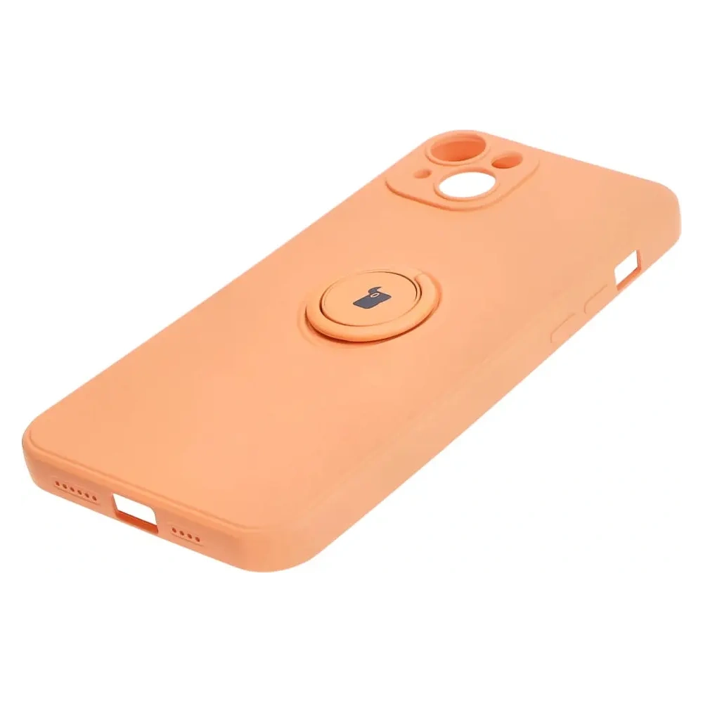 Hurtownia GSM - Bizon Case Silicone Ring Sq Apple iPhone 15 Plus portocalie - BIZ3406 - {ean13} - Hurt