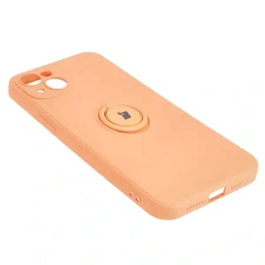 Hurtownia GSM - Bizon Case Silicone Ring Sq Apple iPhone 15 Plus portocalie - BIZ3406 - {ean13} - Hurt