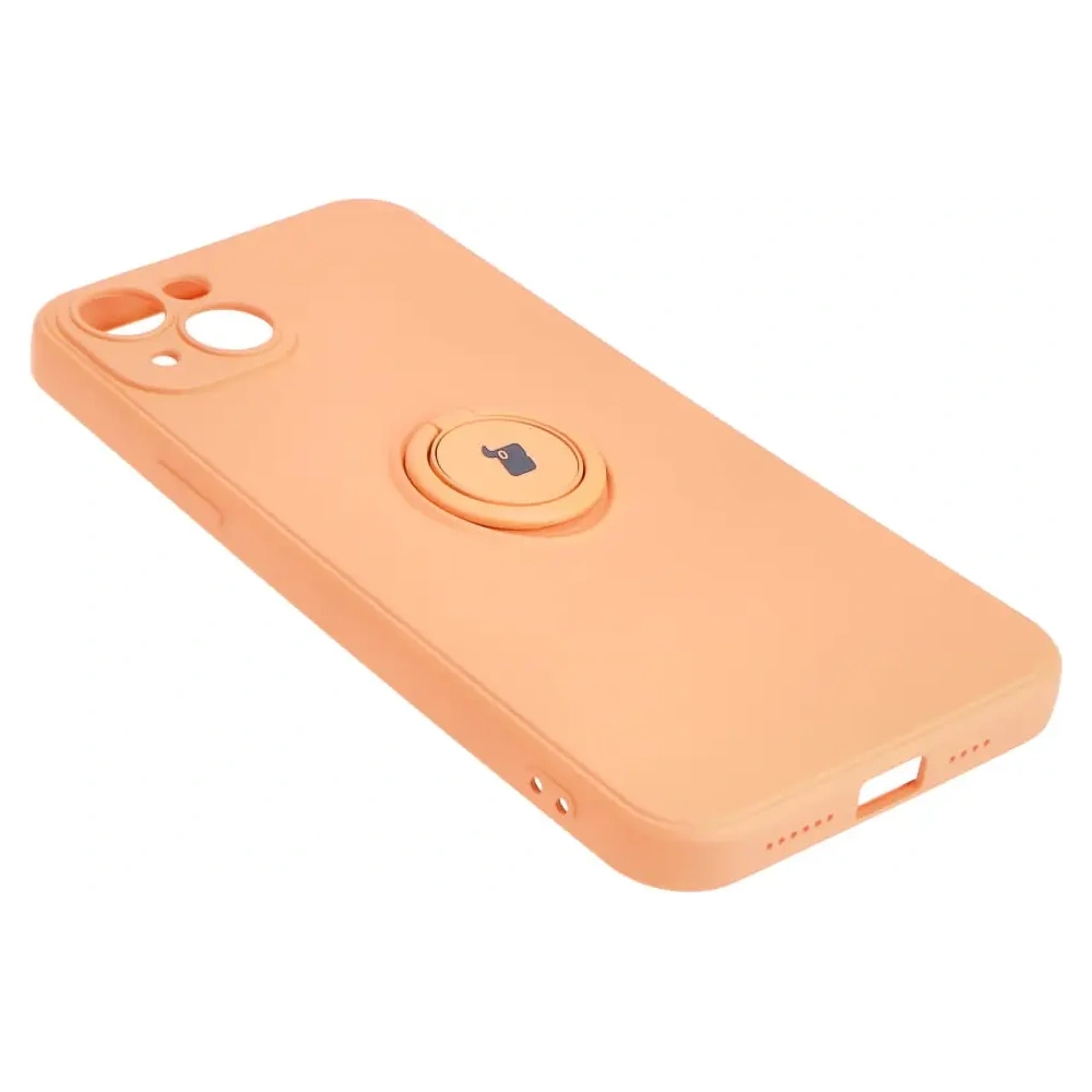 Hurtownia GSM - Bizon Case Silicone Ring Sq Apple iPhone 15 Plus portocalie - BIZ3406 - {ean13} - Hurt