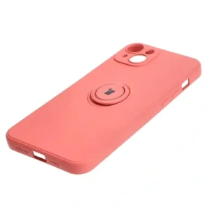 Hurtownia GSM - Bizon Case Silicone Ring Sq Apple iPhone 15 Plus roz murdar - BIZ3407 - {ean13} - Hurt