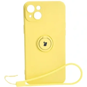Hurtownia GSM - Bizon Case Silicone Ring Sq Apple iPhone 15 Plus galben - BIZ3408 - {ean13} - Hurt