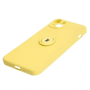 Hurtownia GSM - Bizon Case Silicone Ring Sq Apple iPhone 15 Plus galben - BIZ3408 - {ean13} - Hurt