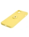 Hurtownia GSM - Bizon Case Silicone Ring Sq Apple iPhone 15 Plus galben - BIZ3408 - {ean13} - Hurt