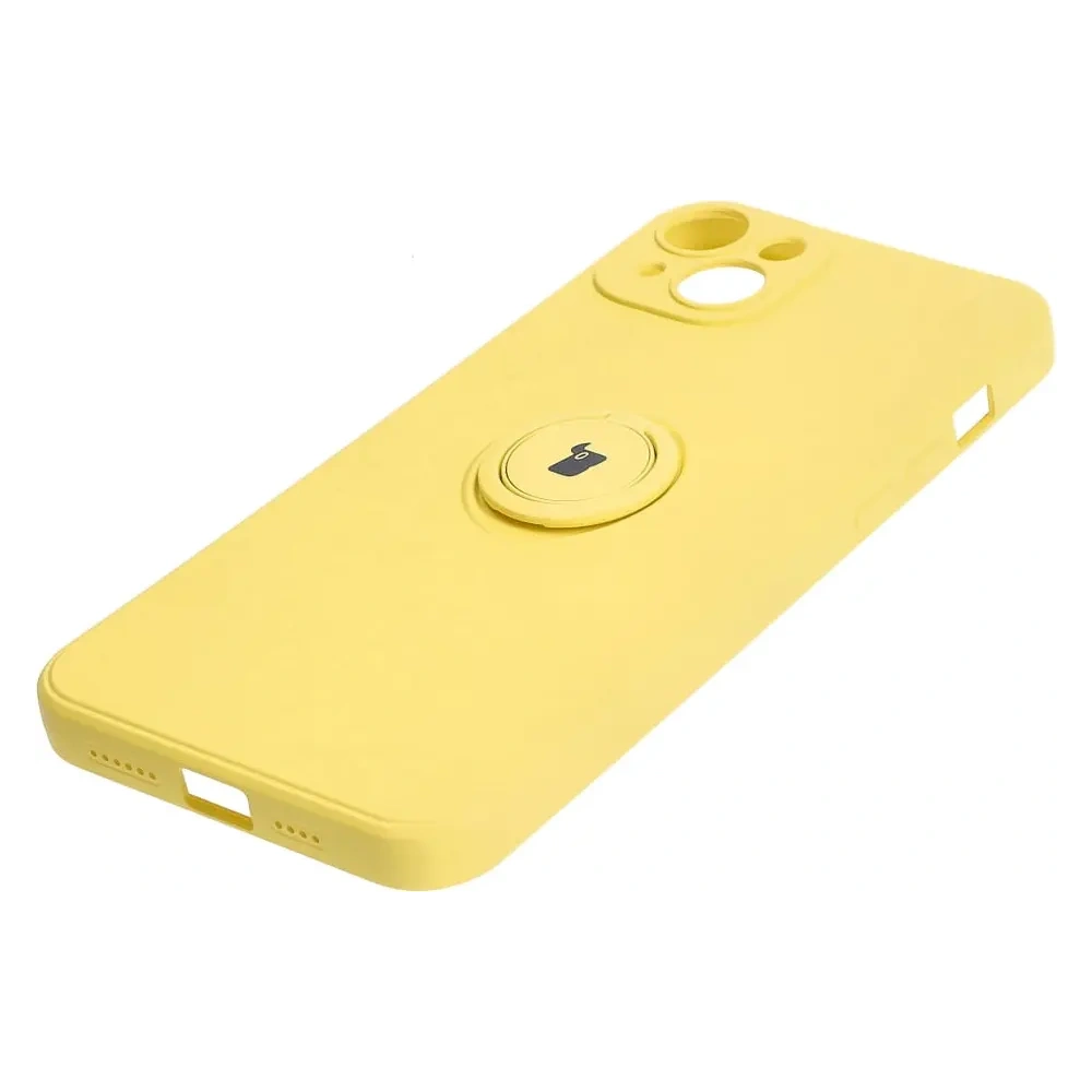 Hurtownia GSM - Bizon Case Silicone Ring Sq Apple iPhone 15 Plus galben - BIZ3408 - {ean13} - Hurt