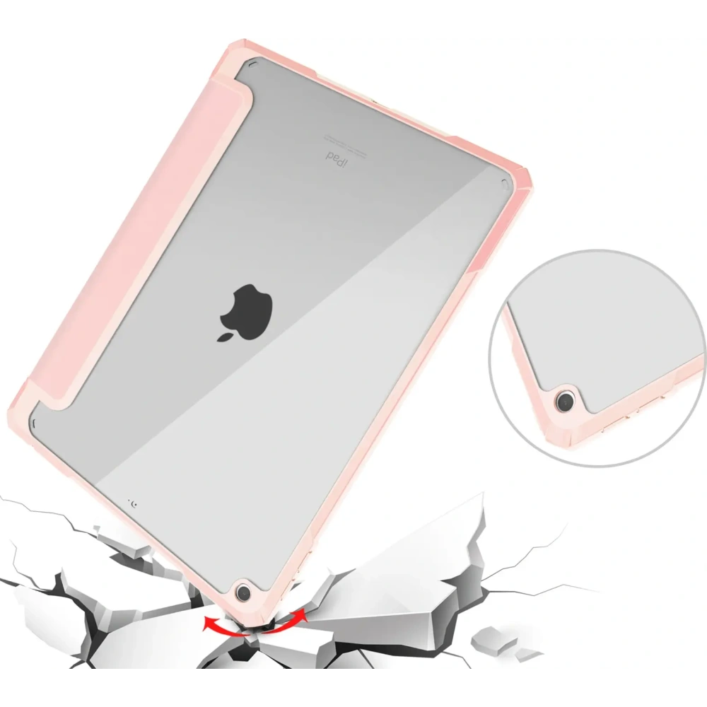 Hurtownia GSM - Bizon Case Tab Clear Matt Apple iPad 9 10.2 2021 / iPad 8 2020 / iPad 10.2 2019 hellrosa - BIZ3409 - {ean13} - Hurt