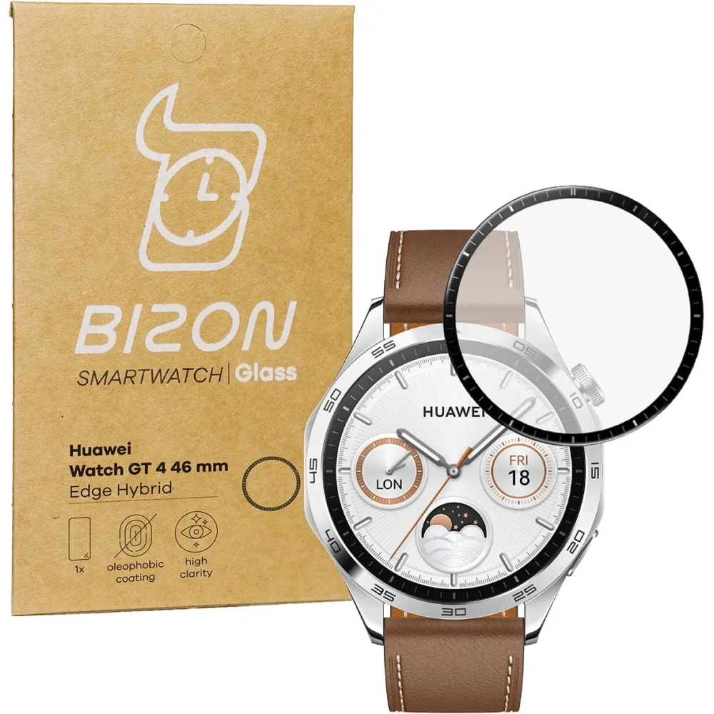 Hurtownia GSM - Bizon Glass Watch Edge Hybrid Huawei Uhr GT 4 46 mm schwarz - BIZ3411 - {ean13} - Hurt