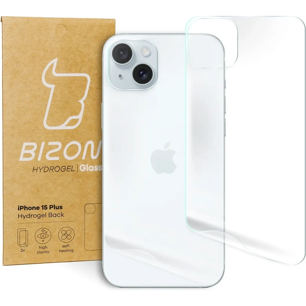 Hurtownia GSM - Bizon Glass Hydrogel Spate Apple iPhone 15 Plus [2 PACHET] - BIZ3413 - {ean13} - Hurt