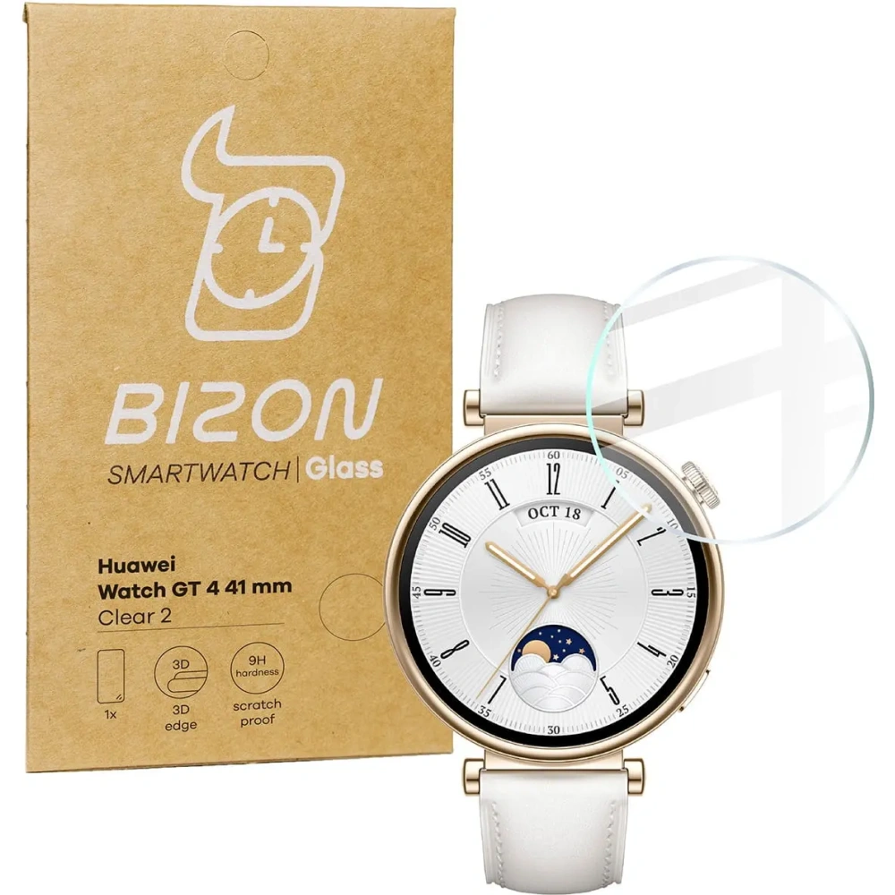Wholesale Bizon Glass Watch Clear Huawei Watch GT 4 41 mm - BIZ3415 - {ean13} - Hurt