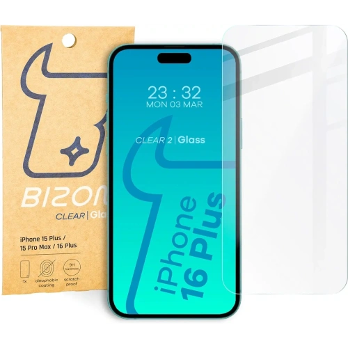 Szkło hartowane Bizon Glass Clear 2 do Apple iPhone 15 Plus / 15 Pro Max / 16 Plus