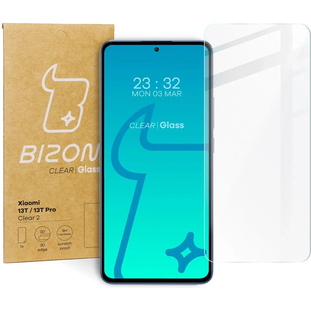 Hurtownia GSM - Bizon Glass Clear 2 Xiaomi 13T / 13T Pro - BIZ3420 - {ean13} - Hurt