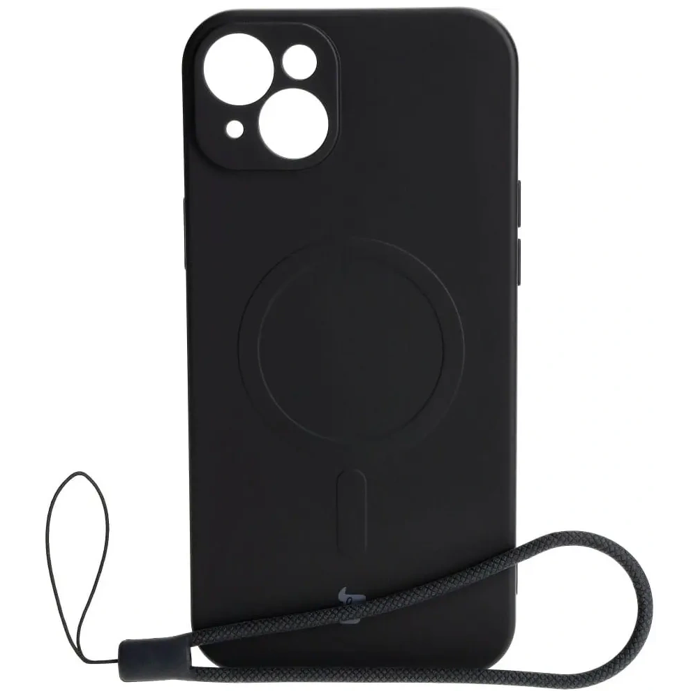Hurtownia GSM - Etui silikonové s magnetickým kroužkem Bizon Case Silicone Magnetic pro Apple iPhone 15 Plus černé - BIZ3422 - {ean13} - Hurt